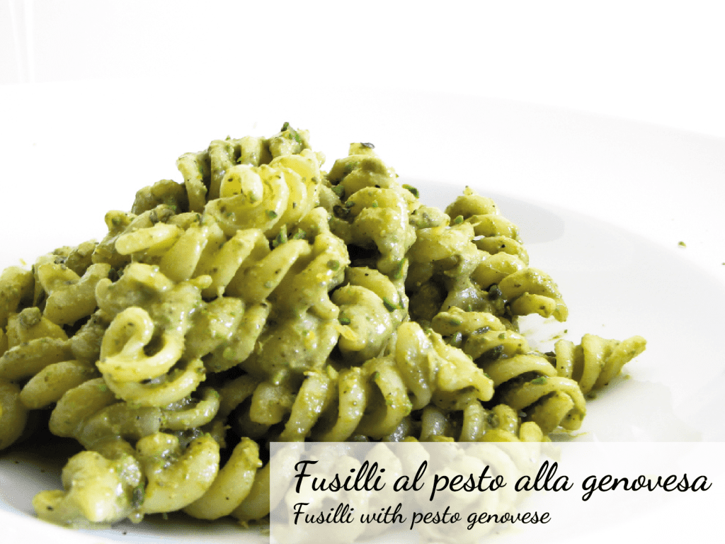 Fusilli al pesto alla genovesa - Fusilli with pesto genovese