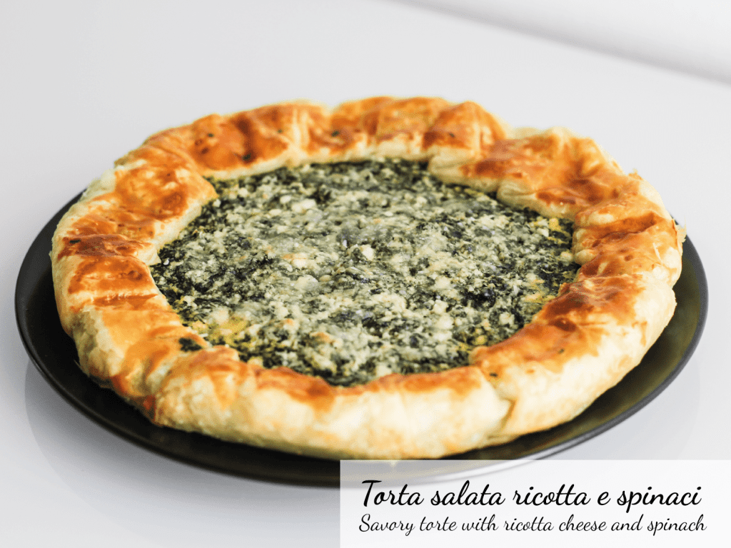 Torta salata ricotta e spinaci - Savory torte with ricotta cheese and spinach