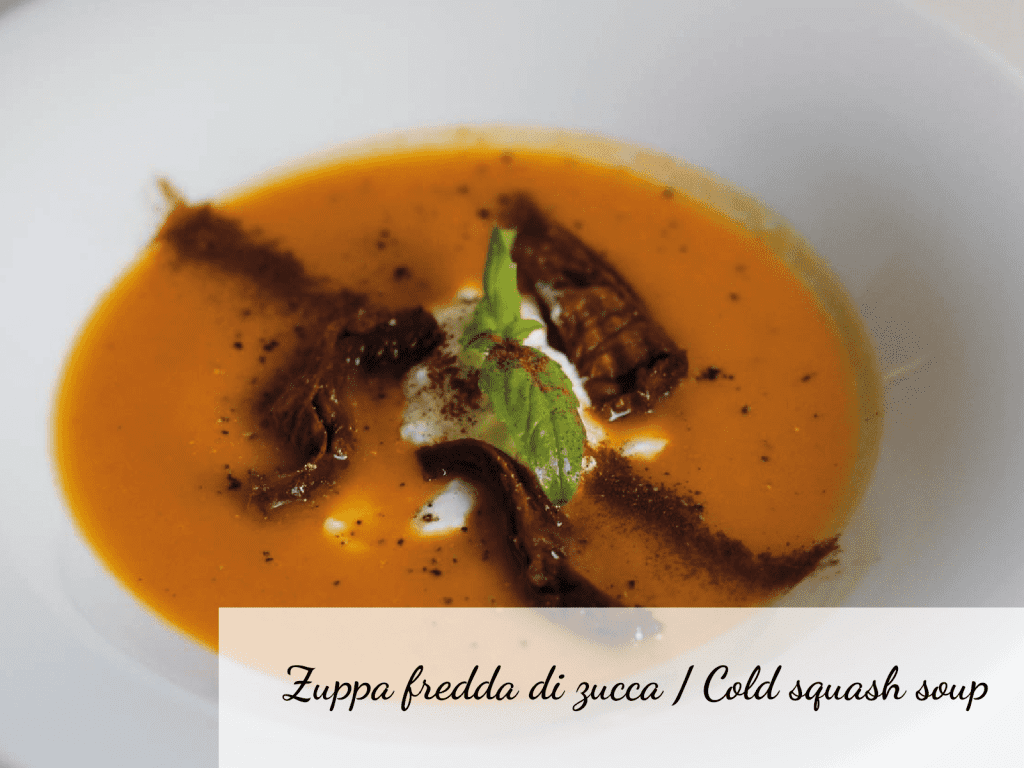 Zuppa fredda di zucca - Cold squash soup